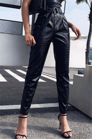 Livie Leather Pants - ÈquilibreFashions