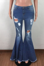 Load image into Gallery viewer, Josefa Bell bottom Jeans - ÈquilibreFashions
