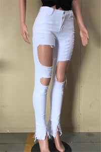 Camille Distressed Jeans - ÈquilibreFashions