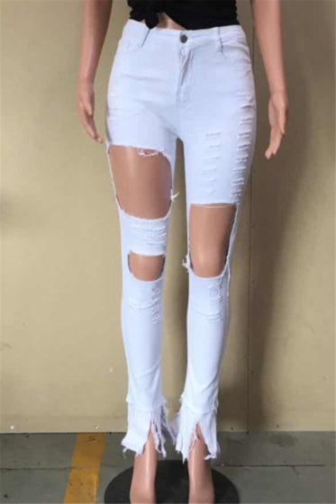 Camille Distressed Jeans - ÈquilibreFashions