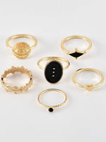 Load image into Gallery viewer, Heart Eye Geometric Rings Set For Women - ÈquilibreFashions
