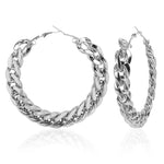 Load image into Gallery viewer, Thick Chain Big Hoop Earrings - ÈquilibreFashions
