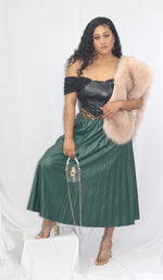 Load image into Gallery viewer, Good Will Hunting Faux Leather Skirt - ÈquilibreFashions
