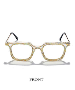 Fashion Frame Rhinestone Glasses - ÈquilibreFashions