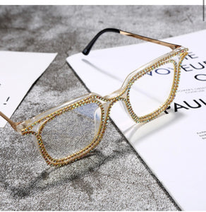 Fashion Frame Rhinestone Glasses - ÈquilibreFashions