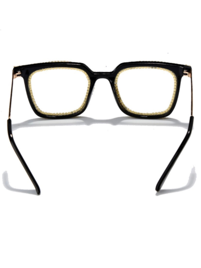 Fashion Frame Rhinestone Glasses - ÈquilibreFashions
