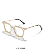 Load image into Gallery viewer, Fashion Frame Rhinestone Glasses - ÈquilibreFashions
