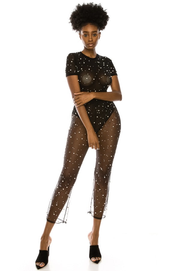 Pearliana Transparent Pants - ÈquilibreFashions