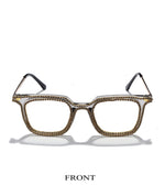 Load image into Gallery viewer, Fashion Frame Rhinestone Glasses - ÈquilibreFashions
