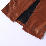 Load image into Gallery viewer, LEATHER SPLIT DRESS - ÈquilibreFashions
