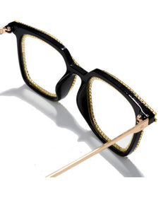 Fashion Frame Rhinestone Glasses - ÈquilibreFashions