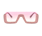 Load image into Gallery viewer, Half frame fashion rheinstone decor sunglasses - ÈquilibreFashions
