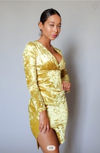 Gold dress - ÈquilibreFashions