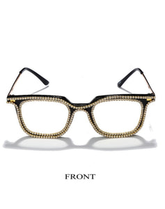 Fashion Frame Rhinestone Glasses - ÈquilibreFashions