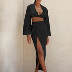 Load image into Gallery viewer, Just A Peak Two Piece Set - ÈquilibreFashions
