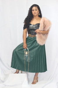 Good Will Hunting Faux Leather Skirt - ÈquilibreFashions